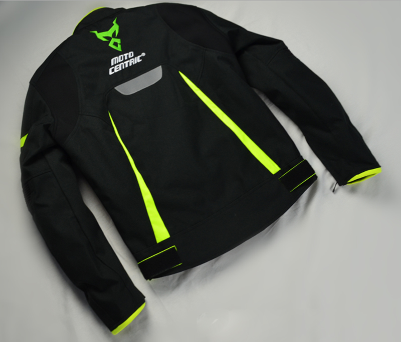 MOTO CENTRIC バイクジャケット XL ブラック/イエロー MOTO CENTRIC バイク用メンズ ツーリング オックスフォード布