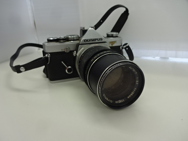【限定SALE，定番】 OLYMPUS オリンパス OM-1 273430 カメラ OM-SYSTEM E.ZUIKO AUTO-T 1:3.5 f=135ｍｍ 125628 レンズ ジャンク扱い(オリンパス)｜売買されたオークション情報、yahooの商品情報をアーカイブ公開 - オークファン マニュアルフォーカス