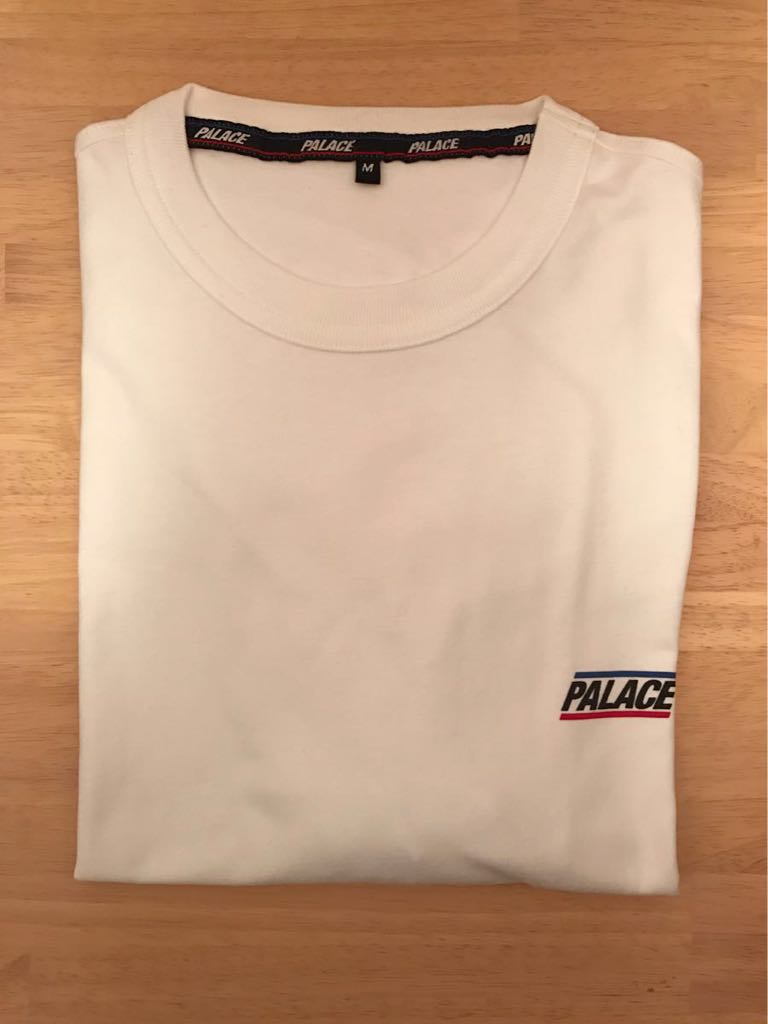 人気セール，大得価 17aw Palace Skateboards BASICALLY A T-SHIRT White M パレス Supreme Gosha dover(Mサイズ)｜売買されたオークション情報、yahooの商品情報をアーカイブ公開 - オークファン 男性用