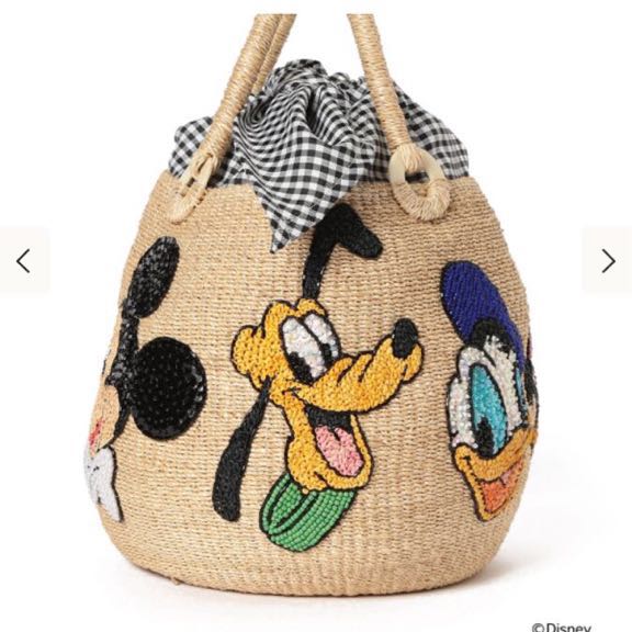 BEAMS BOY / 20th別注 Disney ミッキーフレンズ カゴバッグ