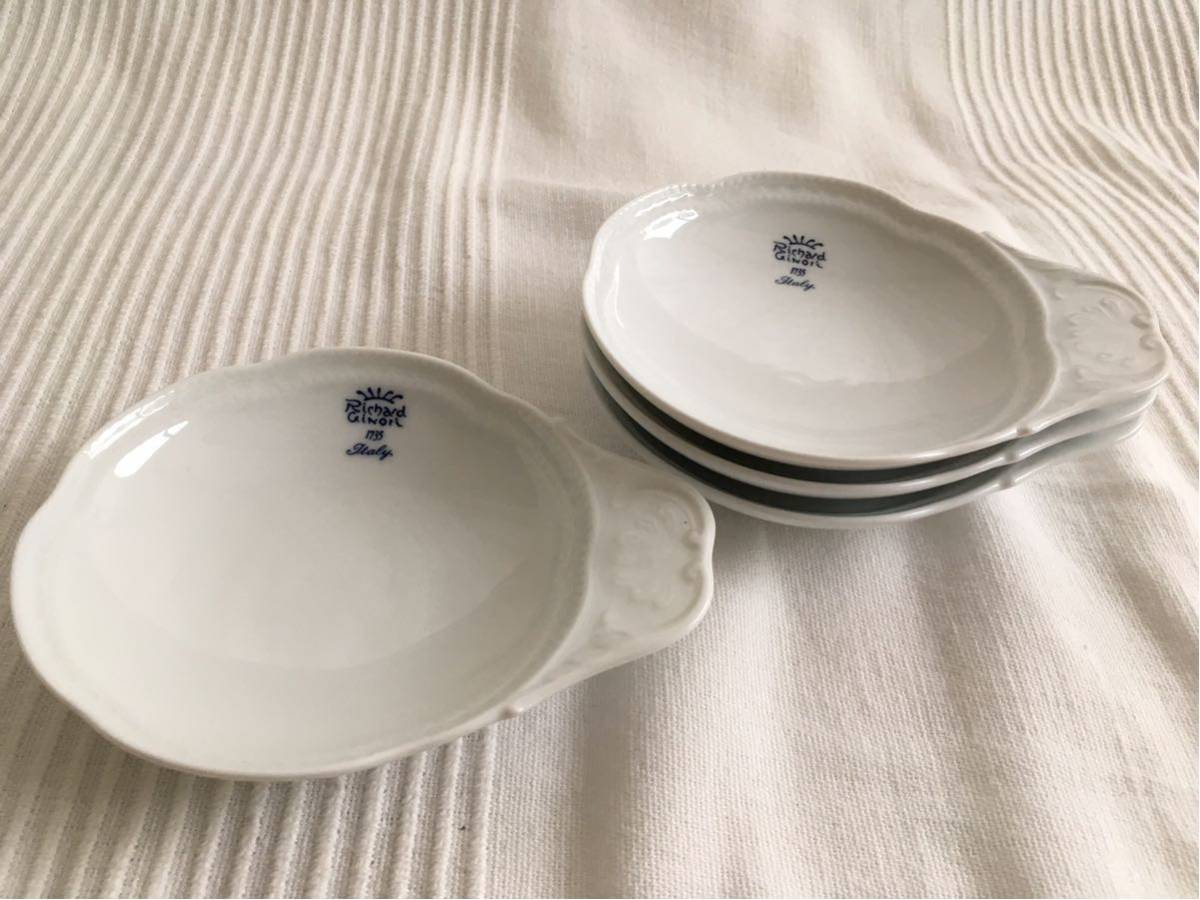 リチャードジノリ ボンジョルノ ブルーロゴシリーズ バタープレート4枚セット_1