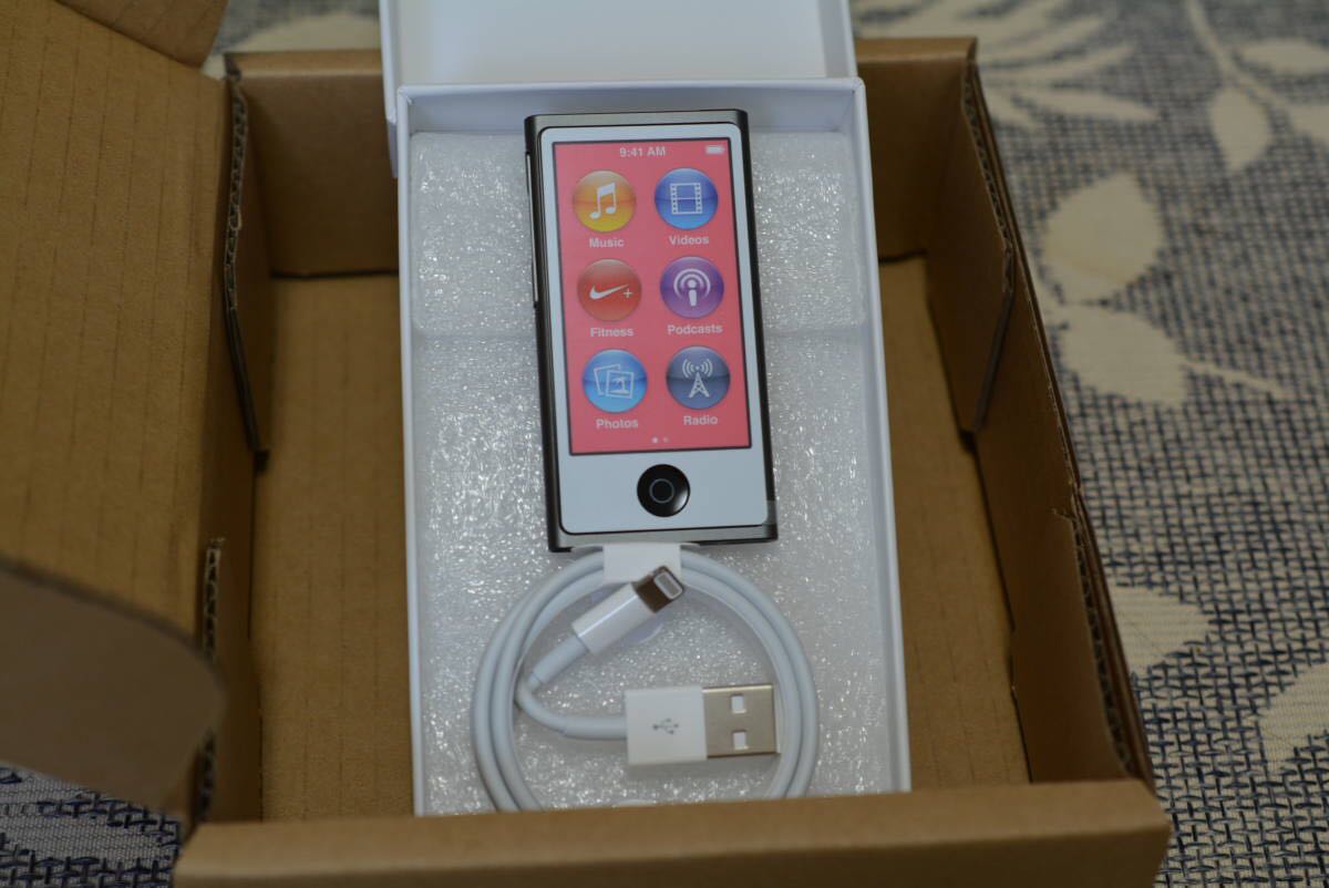 ★即決あり★【新品未使用(90日間保証付き) 】iPod nano 第7世代 16GB space gray　交換プログラム品