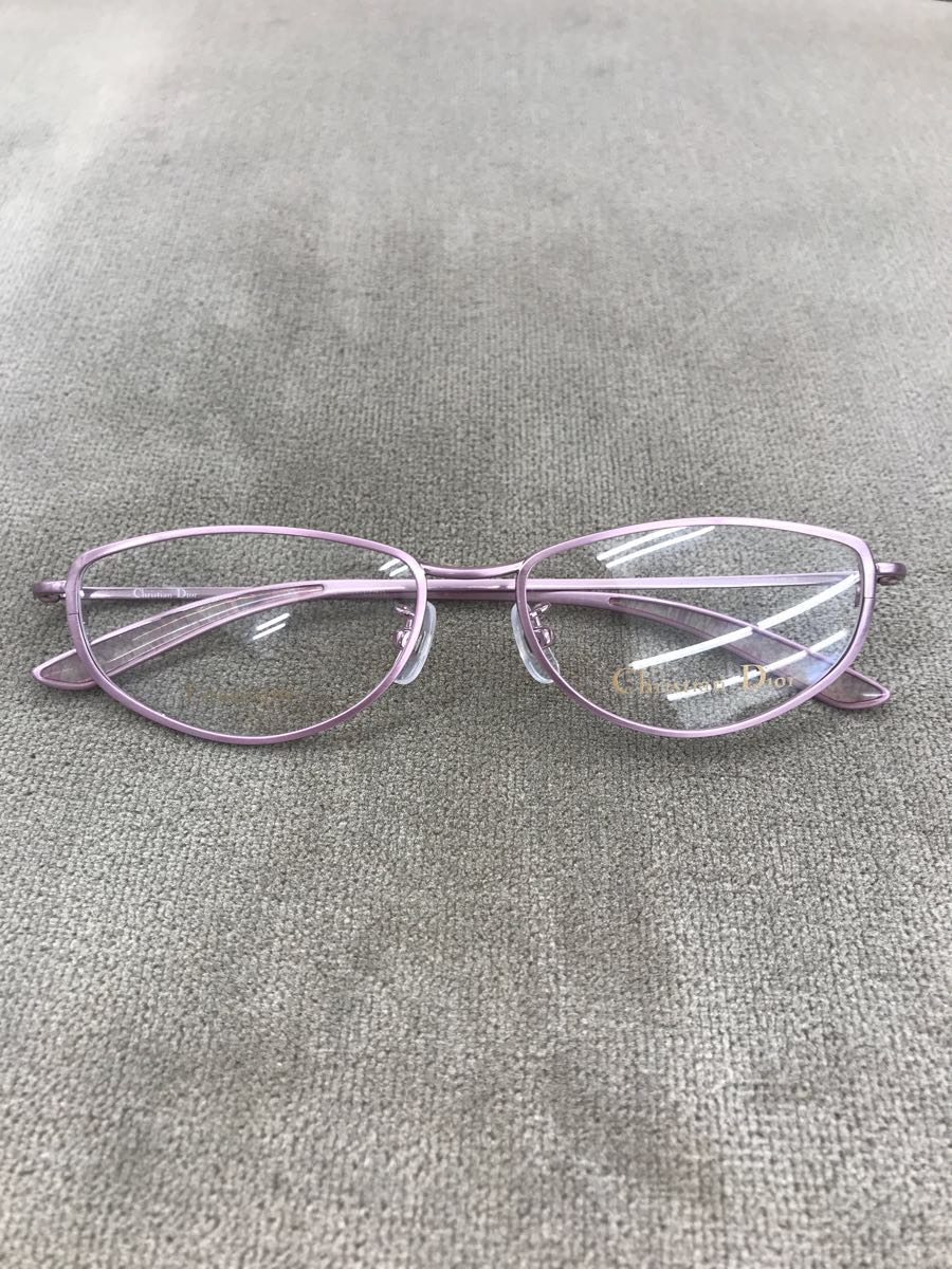 7532☆Christian Dior☆クリスチャンディオール☆メガネ フレーム☆レンズ交換可☆チタン めがね☆ピンク☆遠近両用☆遠近両用 Christian Dior - メガネコレクション Dior（クリスチャン・ディオール）メガネめがね エレガンス東京｜銀座のブランドメガネ