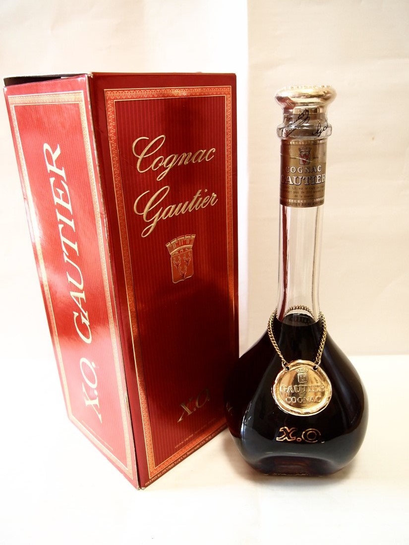 未開栓•希少】Gautier Cognac X.O.ゴーティエコニャック古酒④ 未開栓