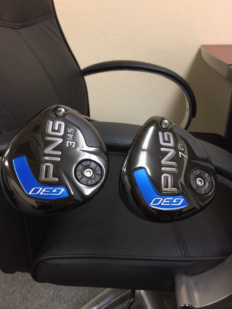 美品 PING ピン G30 3W ＆ 7W 純正TOUR80（S） G30