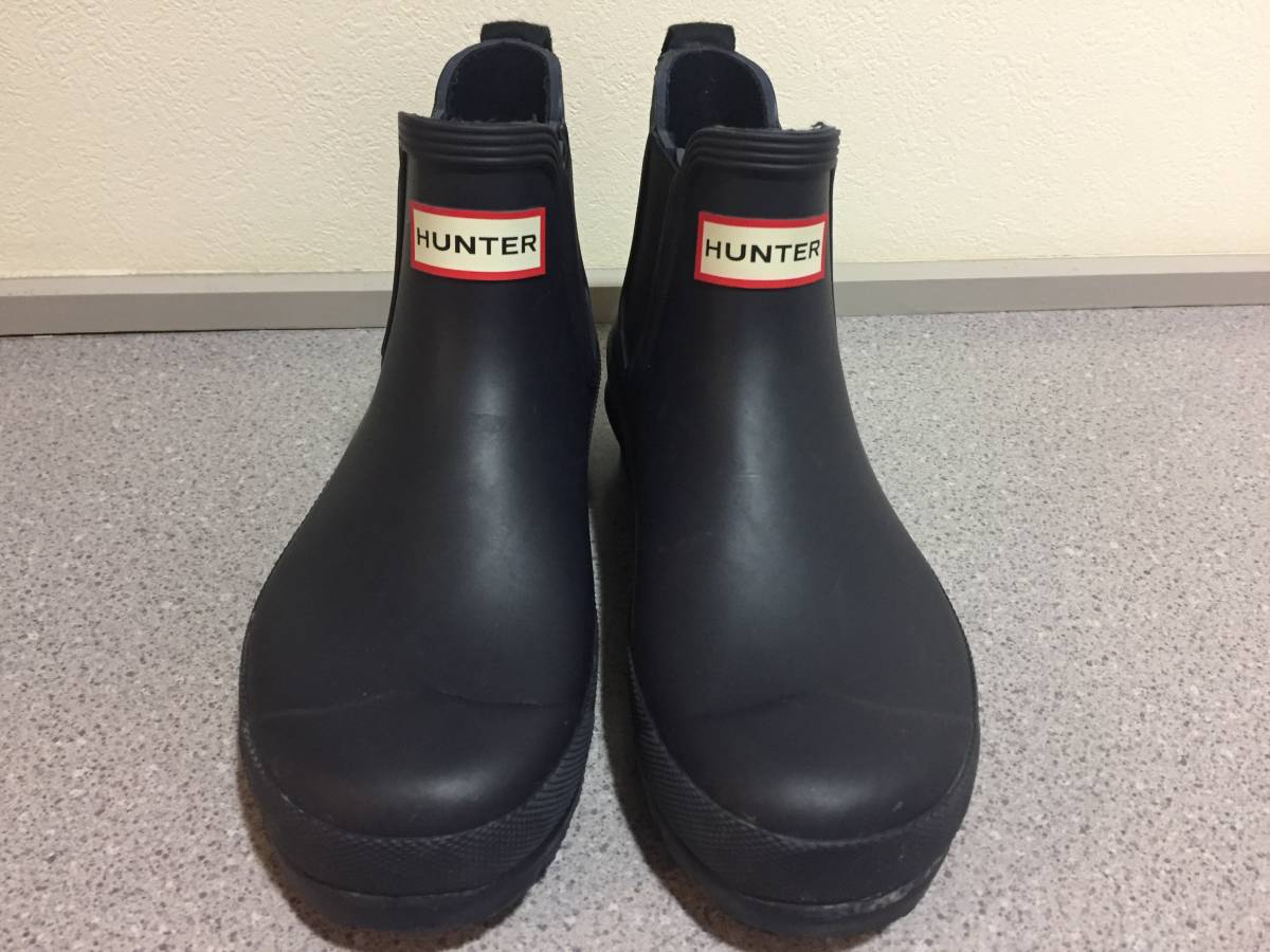 HUNTER/長靴/レインブーツ/ショート/青/24cm/24.5cm/25cm HUNTER/長靴