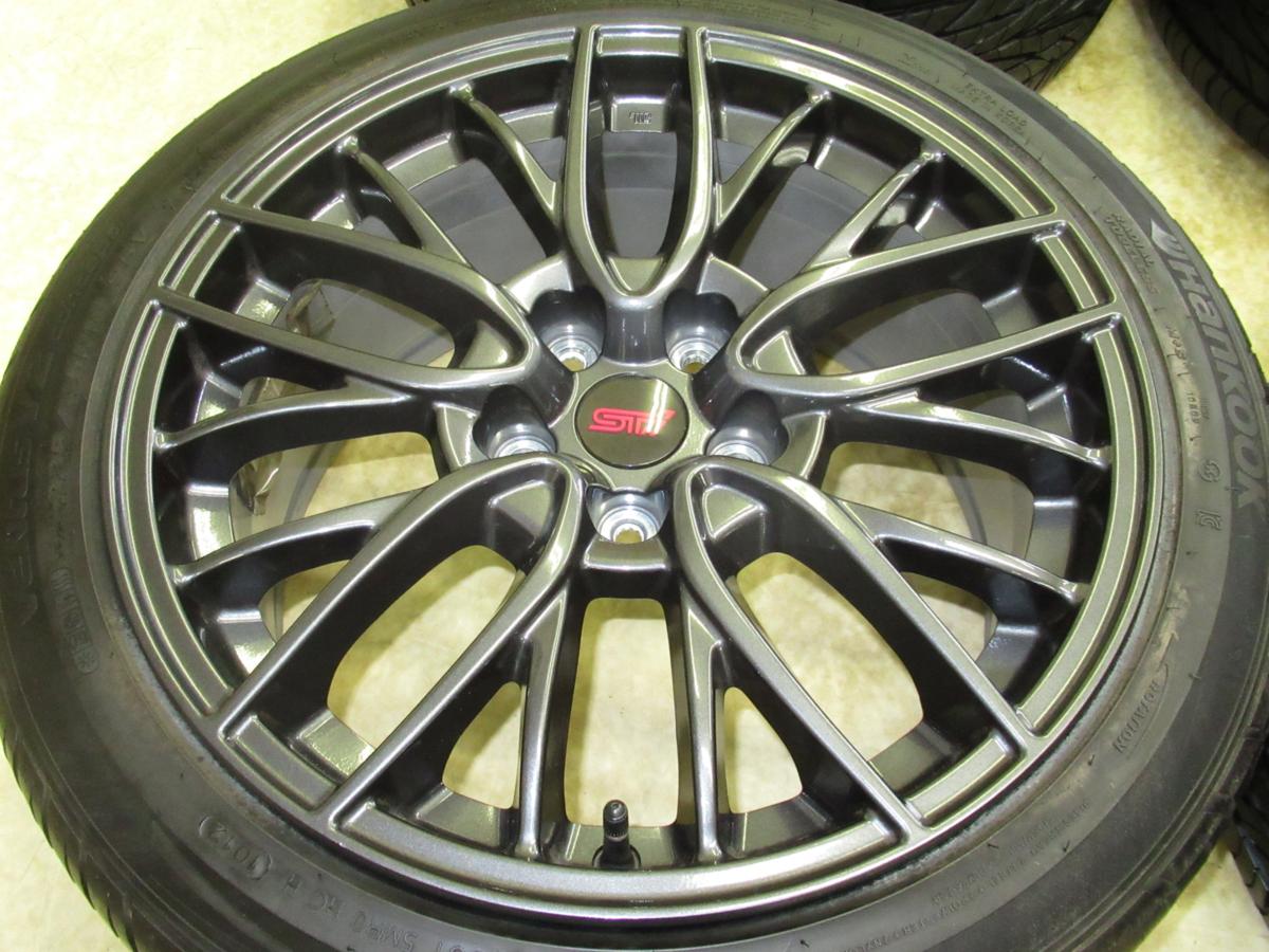 1円スタート売切り！スバルWRX STI (VAB)純正 8.5J-18 off+55 pcd114.3 