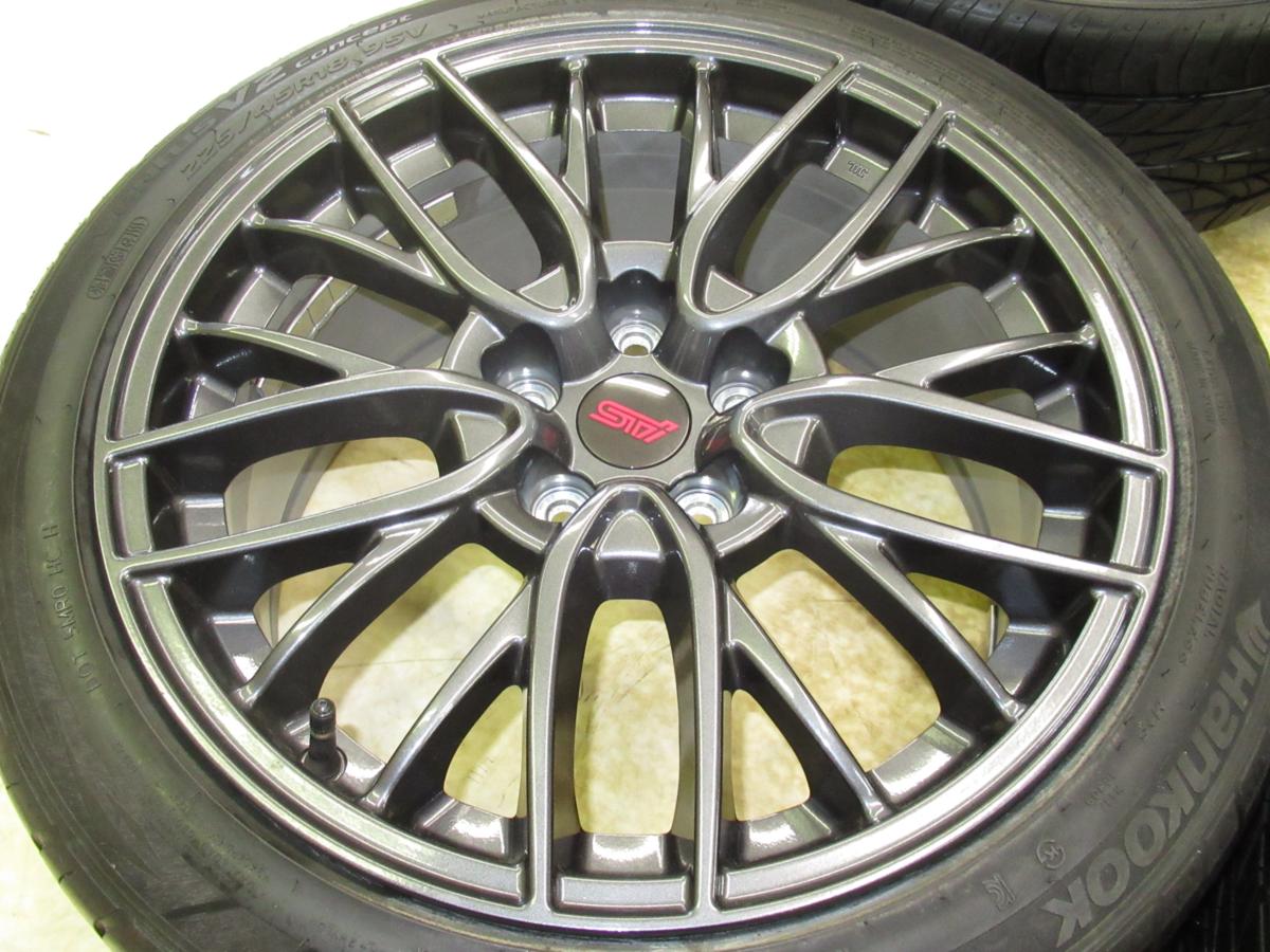 1円スタート売切り！スバルWRX STI (VAB)純正 8.5J-18 off+55 pcd114.3