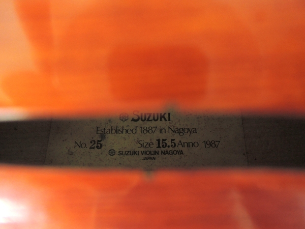 Suzuki sale String eBay for Instruments Orchestral No.25 ビオラ