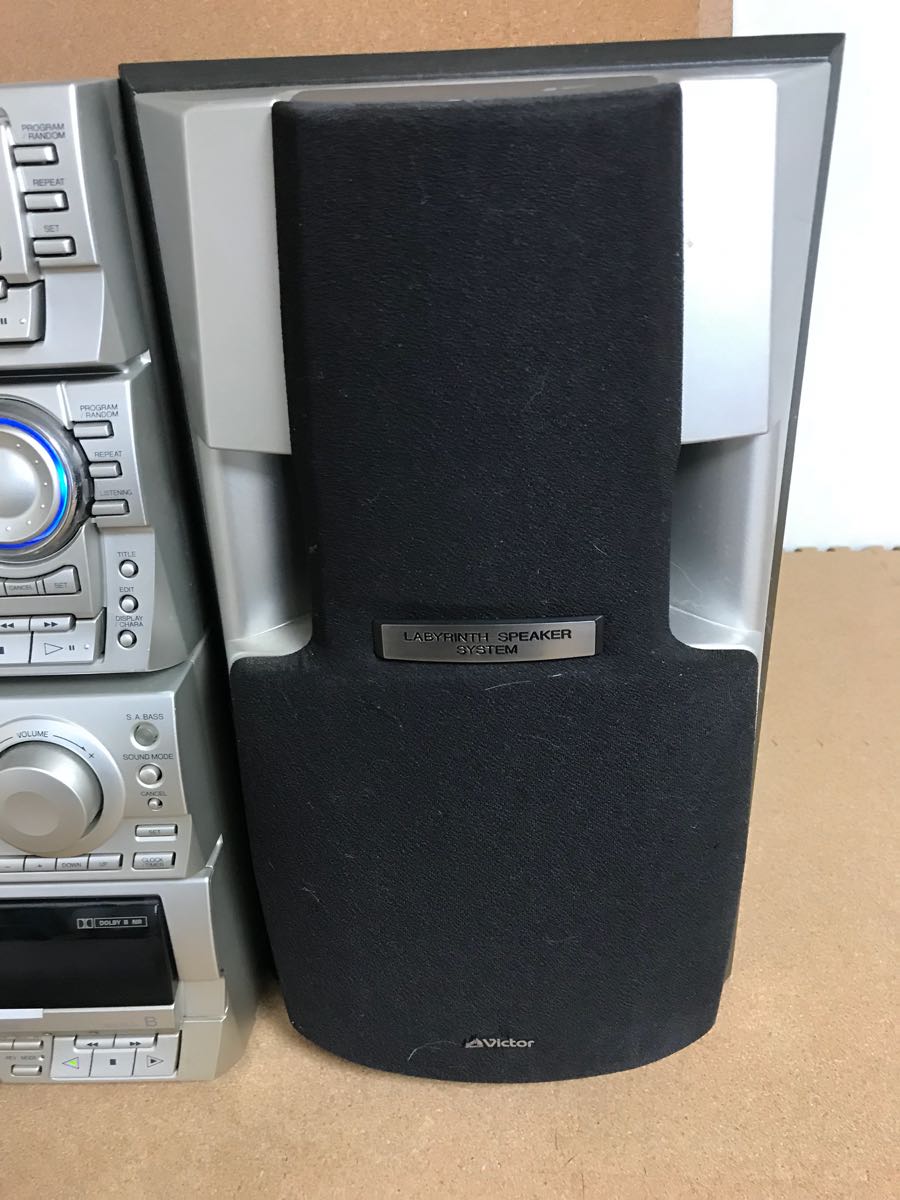 ジャンク Victor ビクター MD/CDシステム コンパクトコンポネット MX