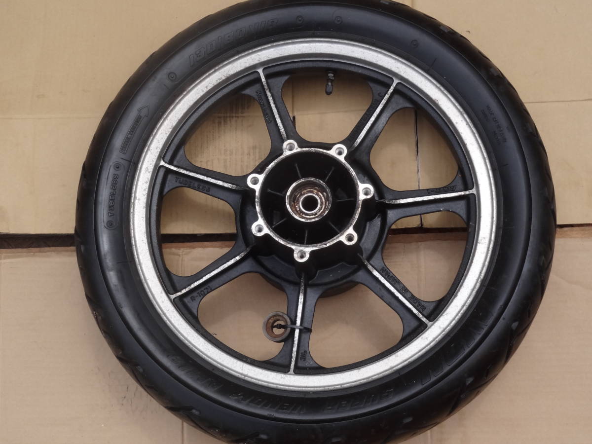 J系　希少2.50-18リアホイール ENKEI 千葉発(検 Z1000J Z1100GP Z1000R Z1100R Ｚ１　Ｚ2　Ｚ400ＦＸ　Ｚ750ＦＸ)　チューブレス _2