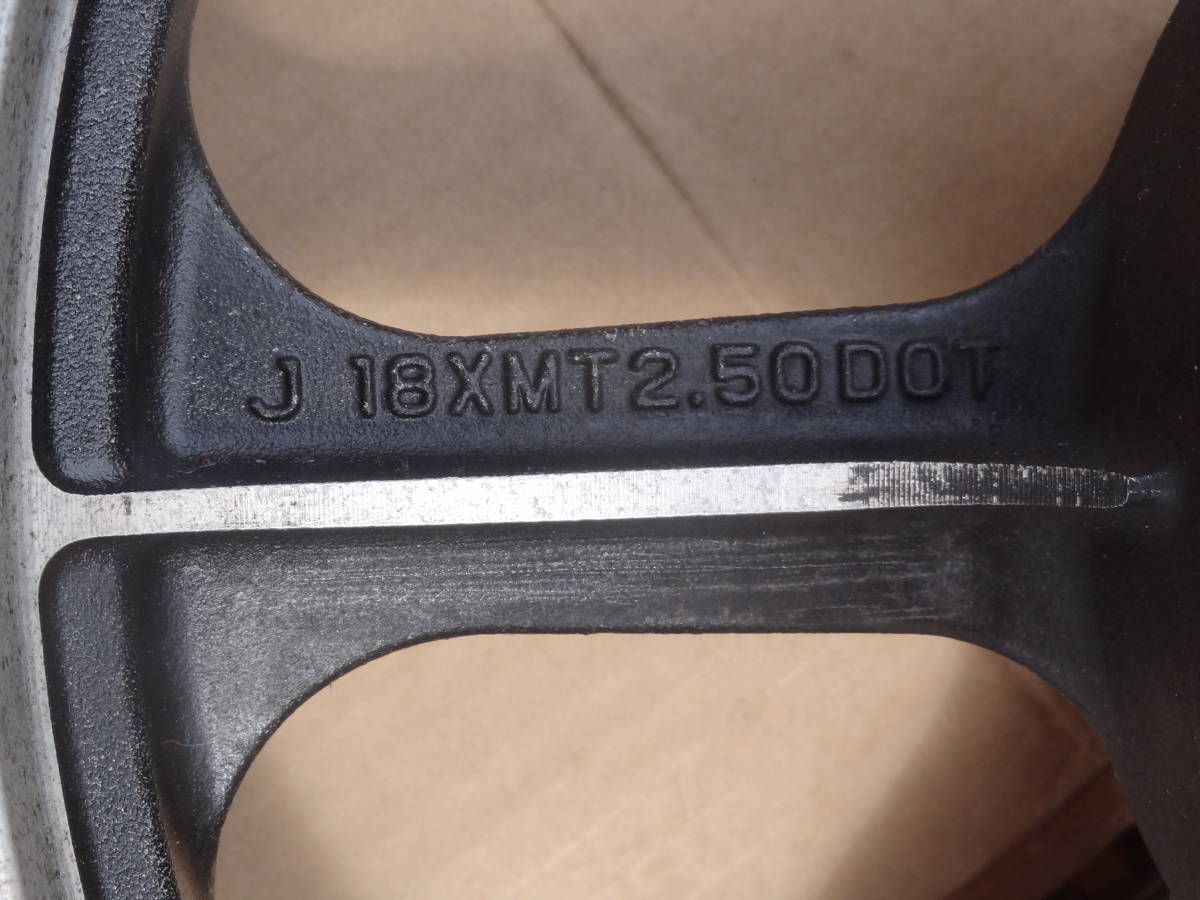 J系　希少2.50-18リアホイール ENKEI 千葉発(検 Z1000J Z1100GP Z1000R Z1100R Ｚ１　Ｚ2　Ｚ400ＦＸ　Ｚ750ＦＸ)　チューブレス _3