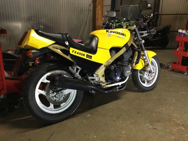 カワサキ FX400R ZX400D 希少車 絶版車 レストアベース 機関良好 動画