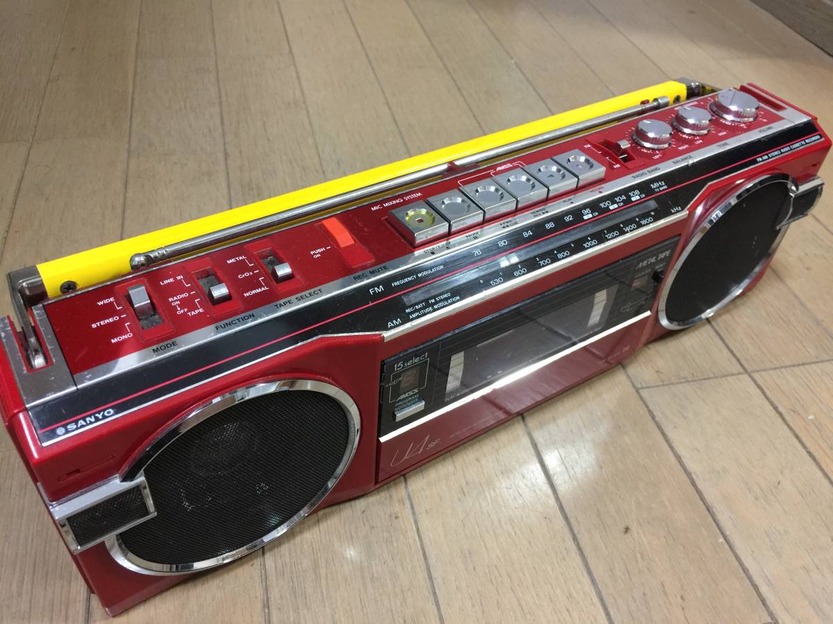 SANYO サンヨー ラジカセ MR-U4SF おしゃれなテレコ カセット