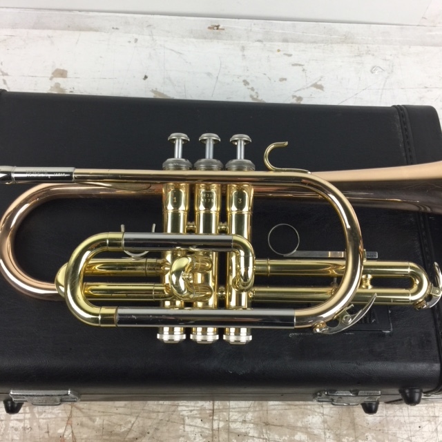 実働品◇YAMAHA ロングコルネット YCR3310 赤ベル◇マウスピース 専用 