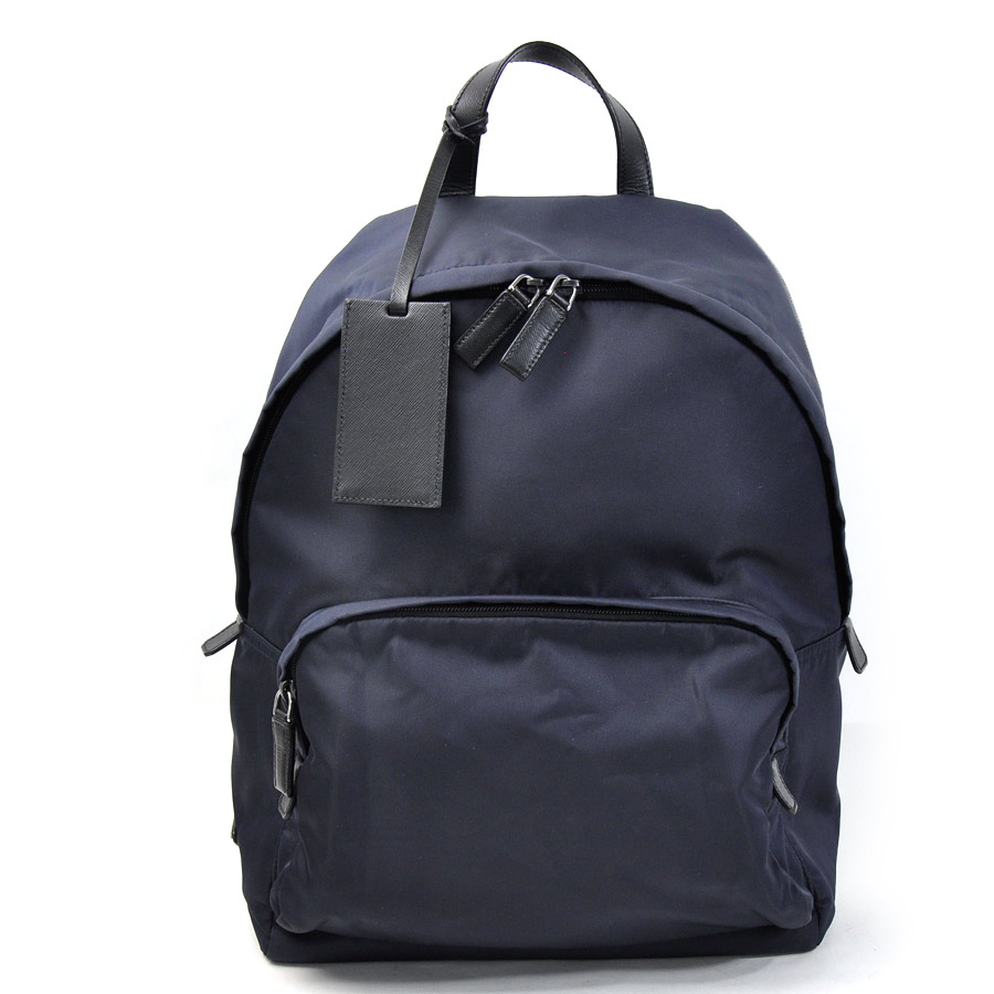 【新作，人気】 PRADA プラダ リュックサック バックパック 三角ロゴプレート 2VZ066 ナイロン BLEU ネイビー系 94904(リュック)｜売買されたオークション情報、yahooの商品情報をアーカイブ公開 - オークファン かばん、バッグ