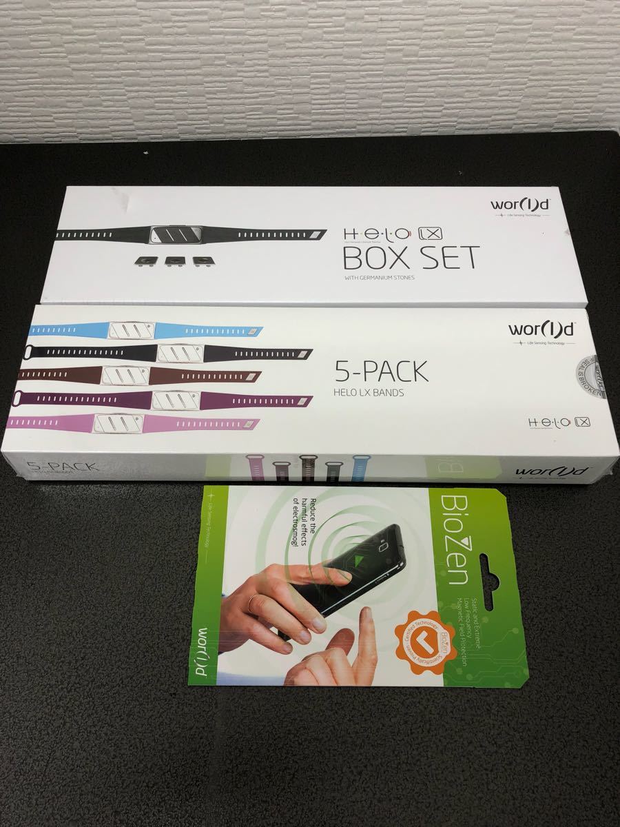 Wor l d ワールド HELO LX BOX SET バンドセット 電磁波防止シール付き ウェアラブル ウォッチ スマートウォッチ 時計 ...