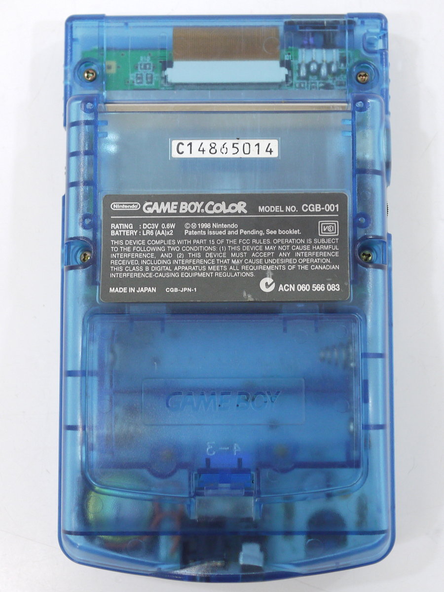 ☆中古☆ゲームボーイカラー本体 ANA限定 クリアブルー CGB-001 