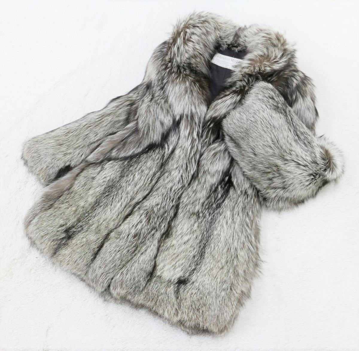 美品【SAGA FOX】【HARAJUKU MOTHER】高級毛皮 シルバーフォックス 
