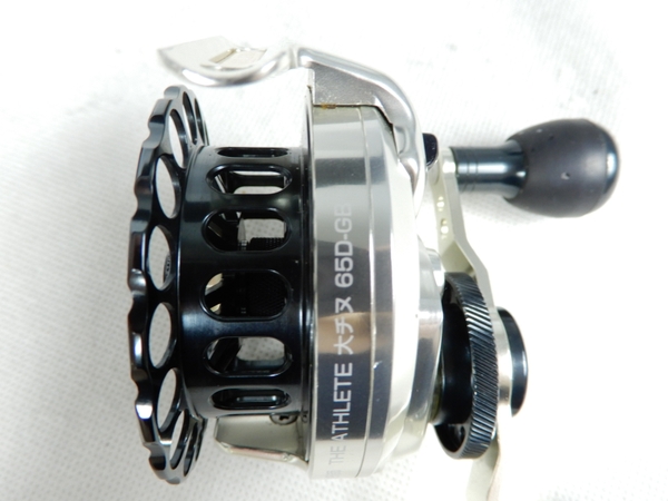黒鯛工房・THE ATHLETE大チヌ 65D−GB　左巻きモデル 中古 黒鯛工房 カセ筏師 THE ATHLETE 大チヌ 65D-GB 左巻き リール