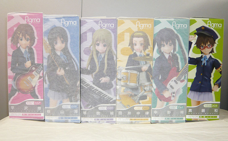 未開封】 figma けいおん！ 平沢唯 秋山澪 琴吹紬 田井中律 中野梓