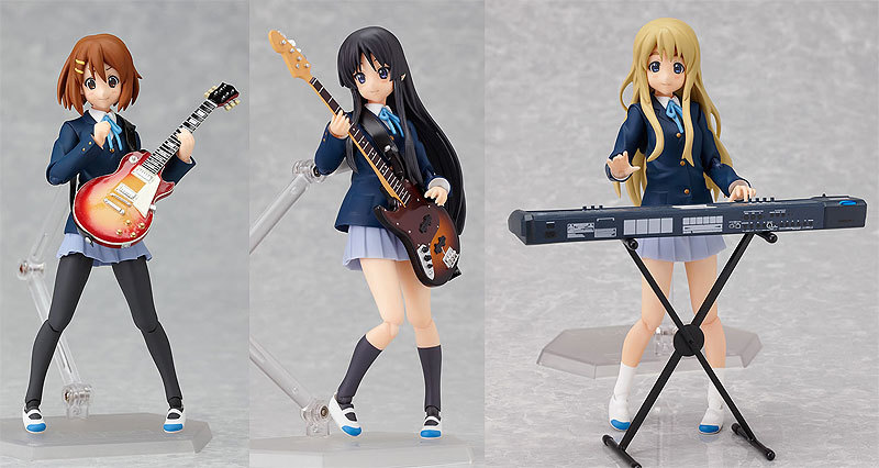 未開封】 figma けいおん！ 平沢唯 秋山澪 琴吹紬 田井中律 中野梓