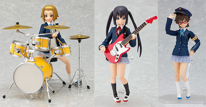 未開封】 figma けいおん！ 平沢唯 秋山澪 琴吹紬 田井中律 中野梓