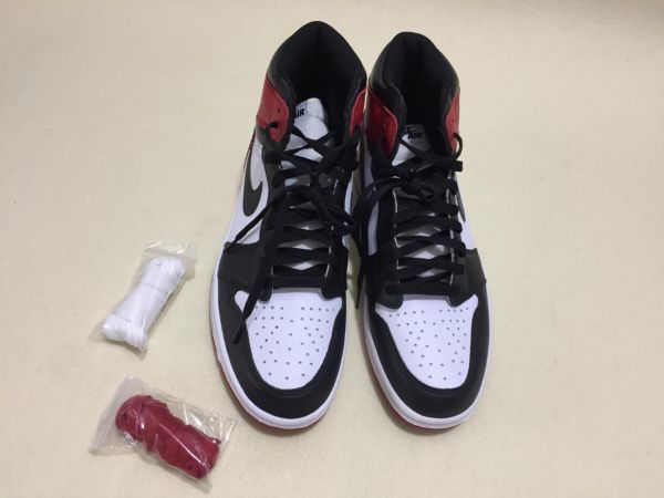 品質保証，お得 NIKE AIR JORDAN 1 RETRO HIGH OG エアジョーダン 555088-125 BLACK TOE つま黒 28CM(28.0cm)｜売買されたオークション情報、yahooの商品情報をアーカイブ公開 - オークファン 28.0cm