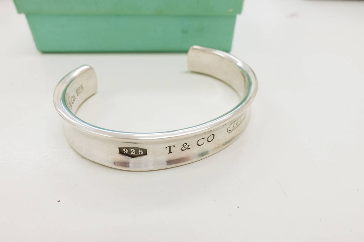 美品 ティファニー 1837 カフ バングル sv925 吊る 