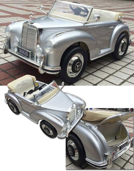 1スタ　正規ライセンス ベンツ300S 電動乗用ラジコン シルバー
