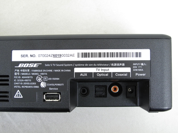 中古 BOSE ボーズ Solo 5 sound system Bluetooth対応 TV スピーカー