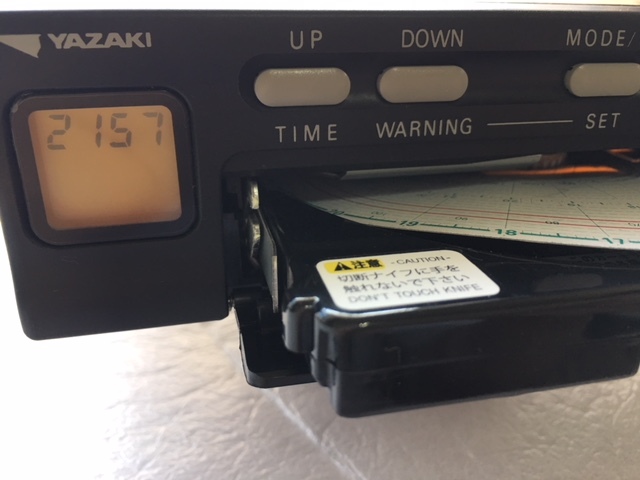 矢崎製アナログタコグラフ ATG21 120W-RS REV 2016-3月製造