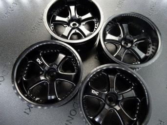 DC製 アルミ CNC ホイール 1セット４本 1/10車 1/10 RCカー用 シルバ　YD2　YDー2S　2WDドリフト シャーシキット 51287