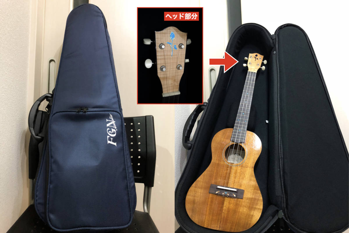 新規値下げ ★【定価86，940円】★フジゲン製 テナーウクレレ FUS-TT ほぼ使用感なし、ケース付き