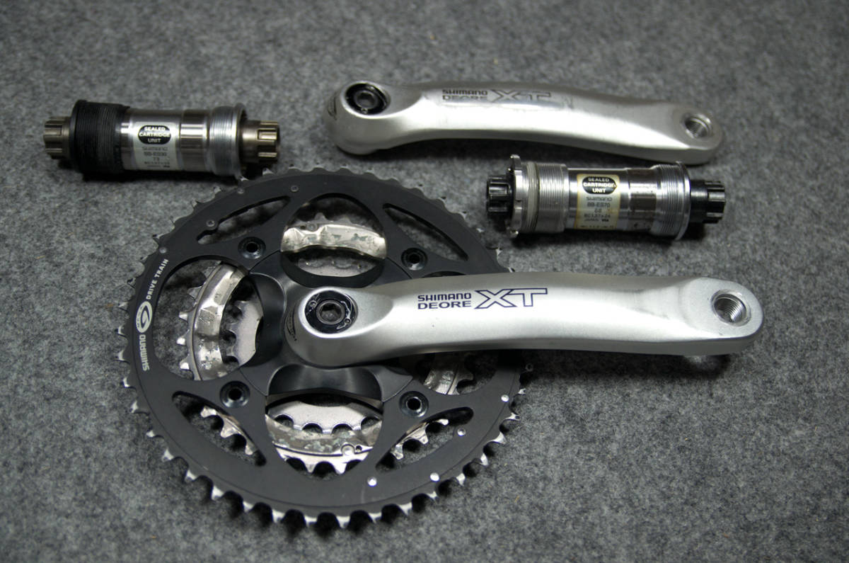 シマノ 9速 XT FC-M751 170mm 44/32/22T／BB-ES70 BB-ES30 2サイズ 68 