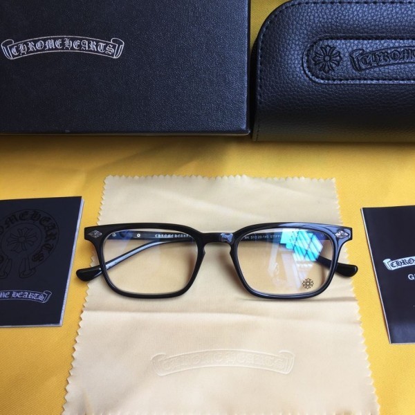 ★新品同様★クロムハーツCHROME HEARTS BK STIFFIE メガネ　ブラック　黒 眼鏡フレーム 度なし_1