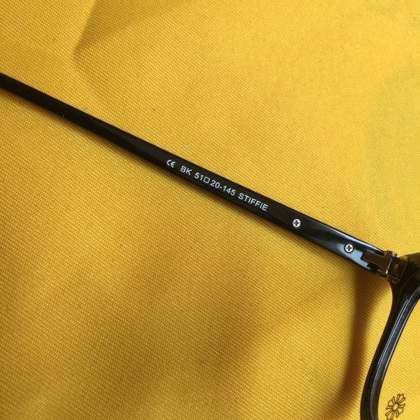 ★新品同様★クロムハーツCHROME HEARTS BK STIFFIE メガネ　ブラック　黒 眼鏡フレーム 度なし_6