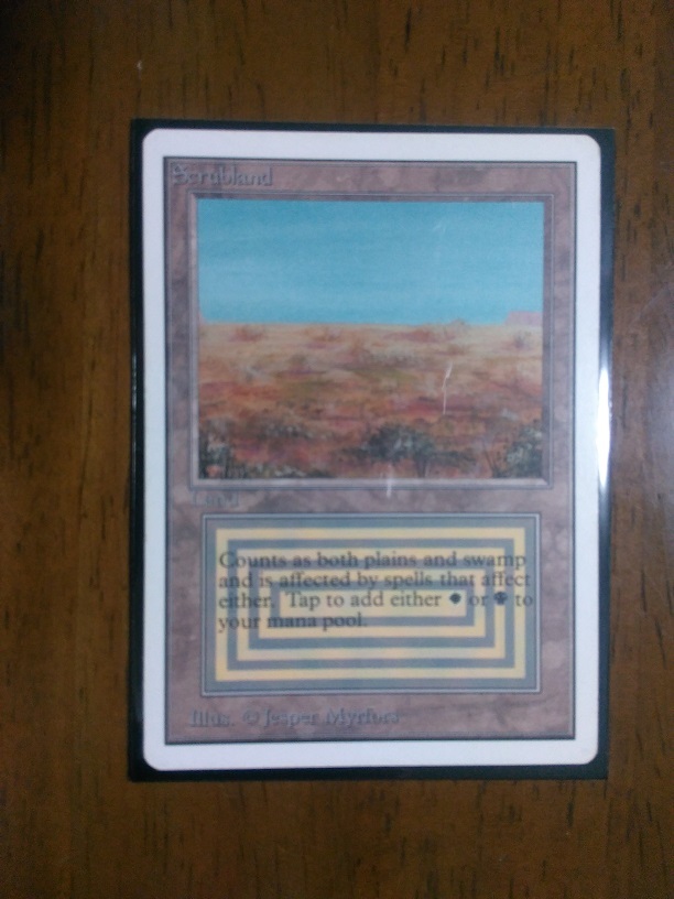 アンリミテッドエディション英語版「Scrubland」 mtg scrubland 英語