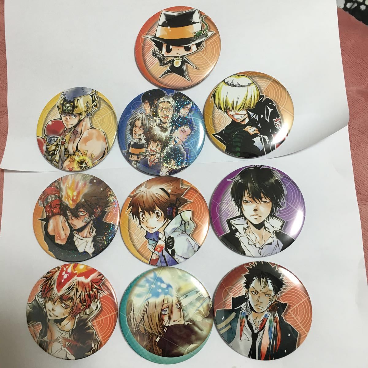 家庭教師ヒットマンREBORN! 缶バッジ WJ50周年展Ver. 第1弾 ジャンプ展