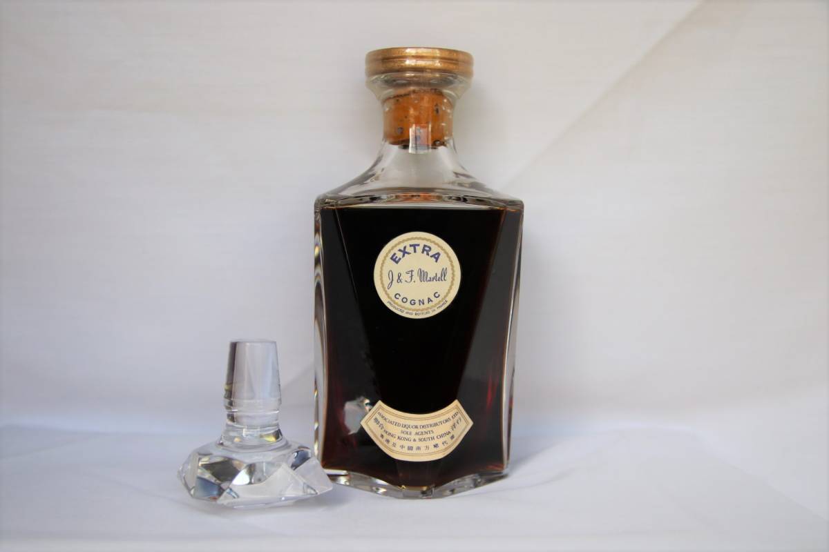 希少J&F MARTELL EXTRA バカラボトル マーテル エクストラ ブランデー 