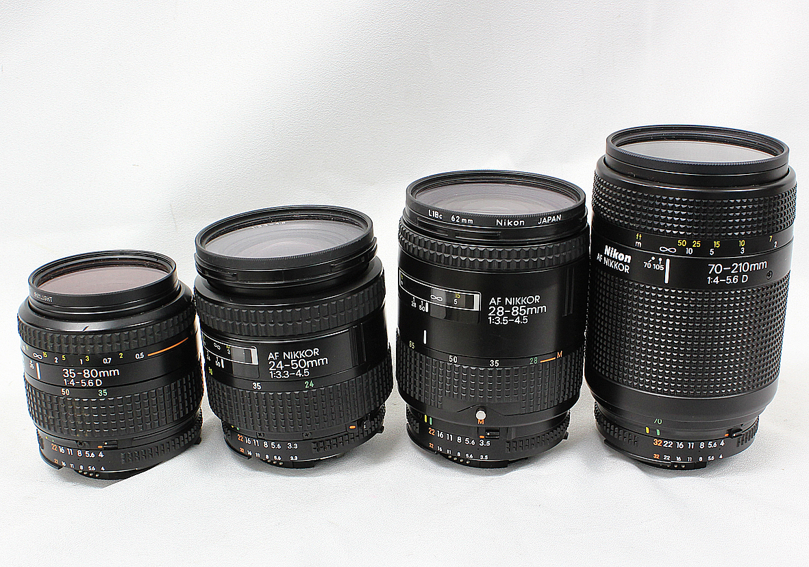 Nikon MFレンズ 4本セット ジャンク Nikon ニコン AF ZOOM NIKKOR ジャンク品 4本セット ジャンク品AF-S