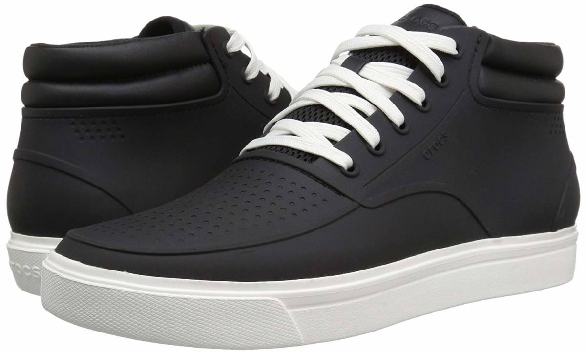 クロックス ロカ クロックス」の新スニーカー「シティレーン - crocs レディース クロックス　ミドルカットスニーカー シティレーン ロカ チャッカ メン スニーカー 204686 CitiLane Roka Chukka - Black/White 　26cm