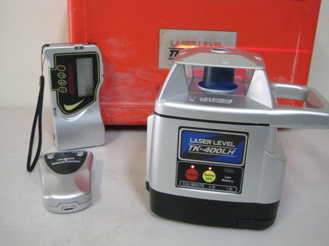 ☆LTC／レーザーテクノ☆レーザーレベル☆TK-400LH☆受光器付☆回転レーザー☆ジャンク 16752