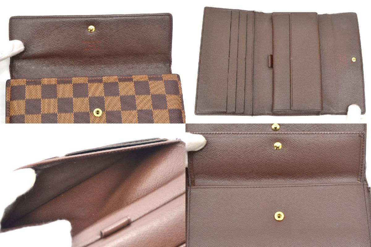 本物 LV LOUIS VUITTON ルイヴィトン N61215 ポルトトレゾール 