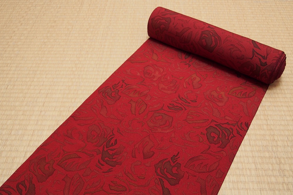 A1807-2915○関着/反物/小紋着物/千切屋/濱ちりめん/抽象模様 A1807-2915○関着/反物/小紋着物/千切屋/濱ちりめん/抽象模様
