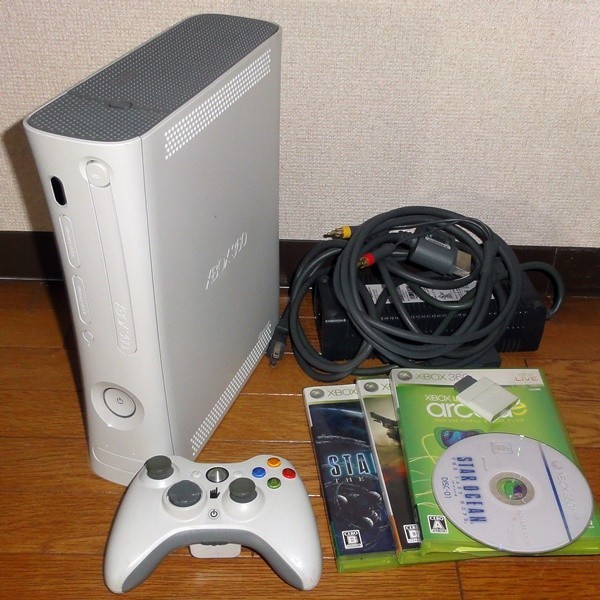 Xbox 360 + コントローラ + メモリカード + ソフト 4本