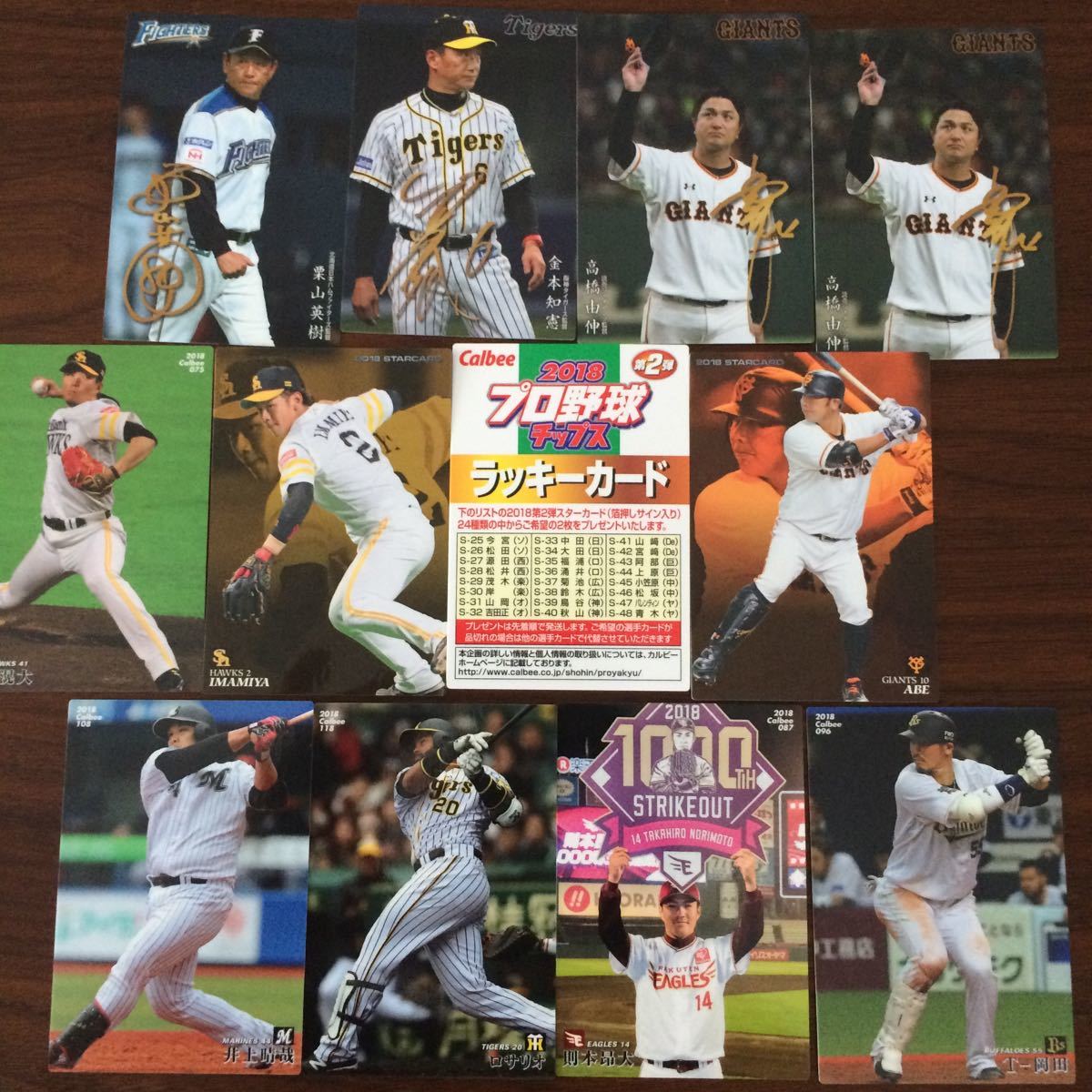 カルビー プロ野球チップス2018 ラッキーカード入 12枚 カルビー プロ 