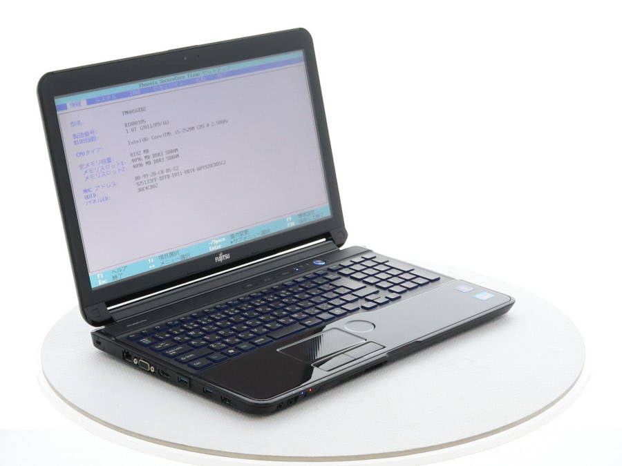 FUJITSU FMVA56EBZ LIFEBOOK AH56/E Core i5 2520M 2.50GHz 8GB□現状