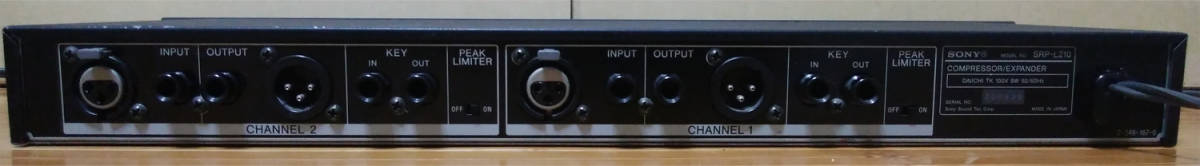 Sony SRP-L210 コンプレッサー / リミッター / エキスパンダー / マスタリング_3