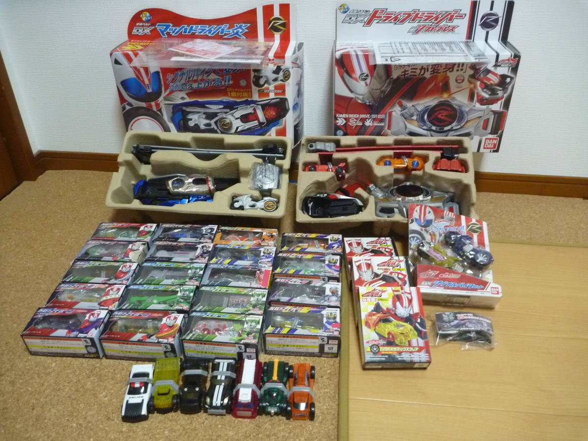 [中古] 仮面ライダードライブ ベルト マッハドライバー炎　シフトスピードプロトタイプ メガマックスフレアなど 変身ベルト 仮面ライダードライブ DXマッハドライバー炎 相場金額買取コレクター 特撮ヒーロー ベルト